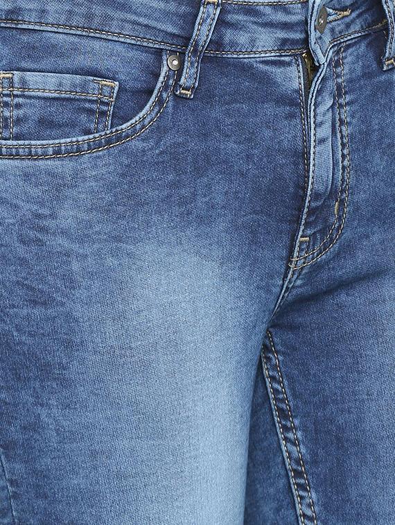 mid rise acid washed jeans - 15735321 - Zoom Image - 4
