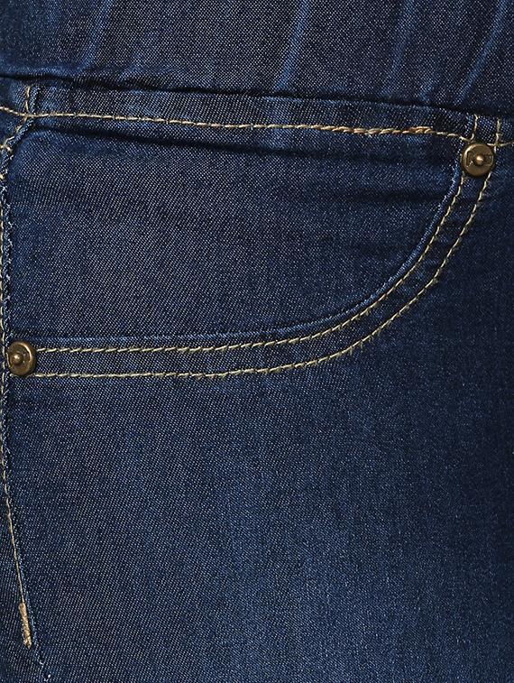 elasticated waist ankle length jeggings - 15735330 - Zoom Image - 4