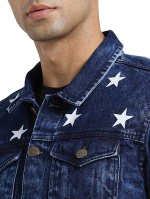 blue cotton denim jacket - 15735684 - Standard Image - 4