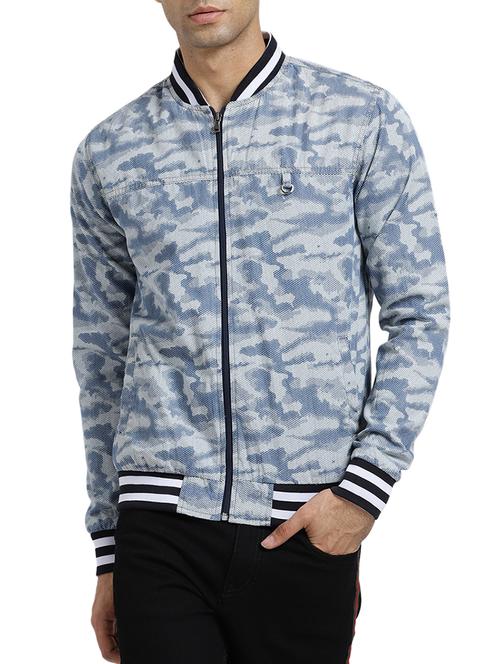 blue cotton denim jacket - 15735688 - Standard Image - 1