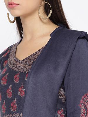 Self-design unstitched palazzo suit - 15735780 - Standard Image - 4