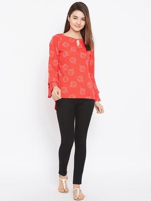 keyhole neck high low tunic - 15735876 - Standard Image - 4