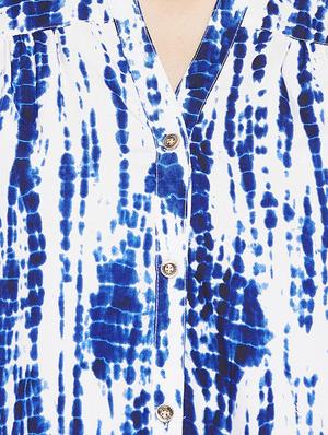 tied and dyed high low tunic - 15735912 - Standard Image - 4