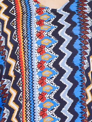 v-neck printed kaftan - 15735918 - Standard Image - 4