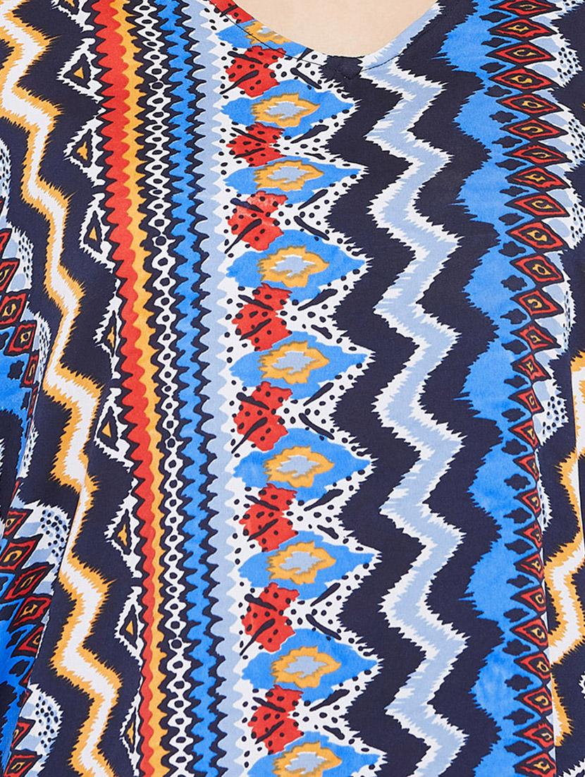 v-neck printed kaftan - 15735918 - Zoom Image - 4