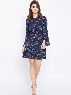 smocked waist bell sleeved dress - 15735924 - Standard Image - 4