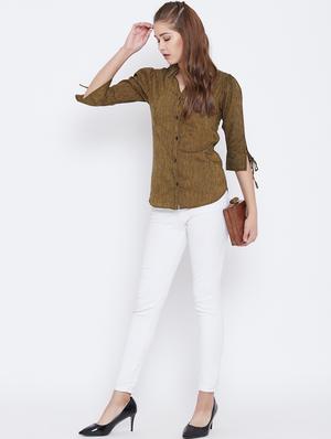 tie up detail sleeved shirt - 15735933 - Standard Image - 4