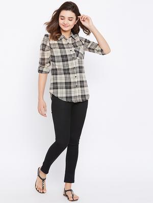 roll up sleeved checkered shirt - 15735935 - Standard Image - 4