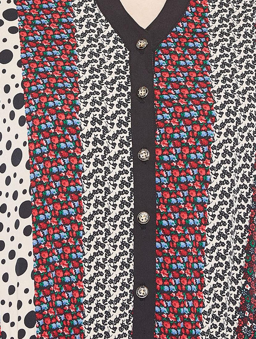 button detail floral jumpsuit - 15735938 - Zoom Image - 4