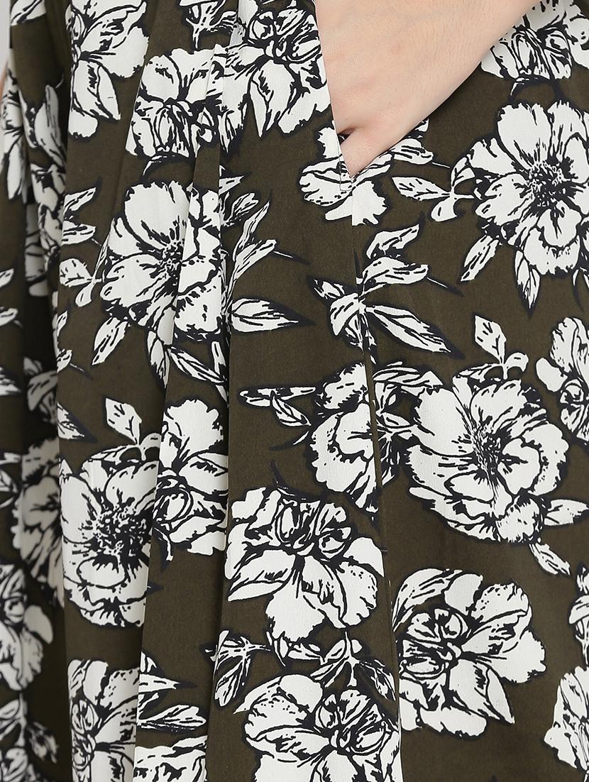 floral pocket detail flared palazzo - 15736790 - Zoom Image - 4