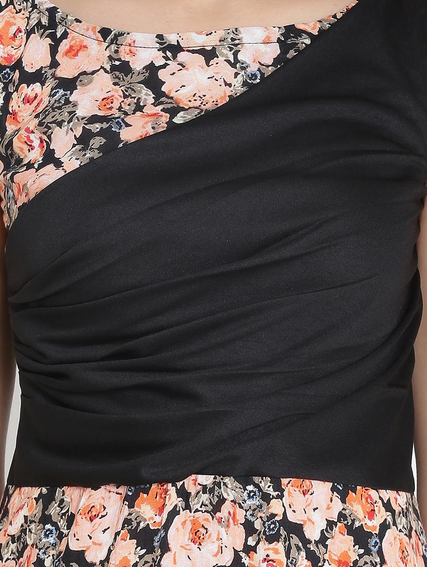 gathered detail floral maxi dress - 15736796 - Zoom Image - 4