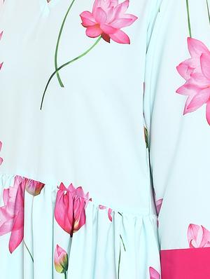 Digital print flared kurta - 15737011 - Standard Image - 4