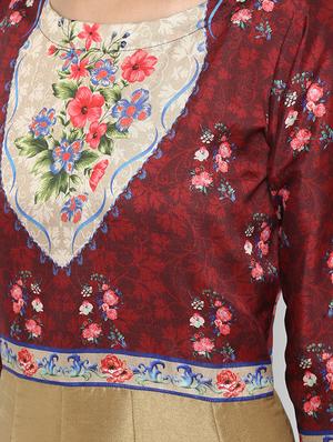 Anarkali printed kurta - 15737016 - Standard Image - 4