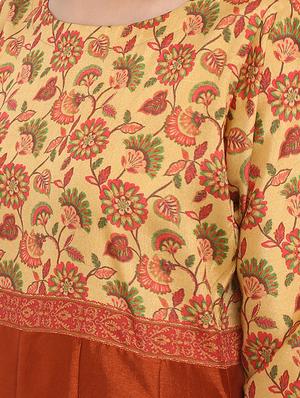 Anarkali floral print kurta - 15737019 - Standard Image - 4