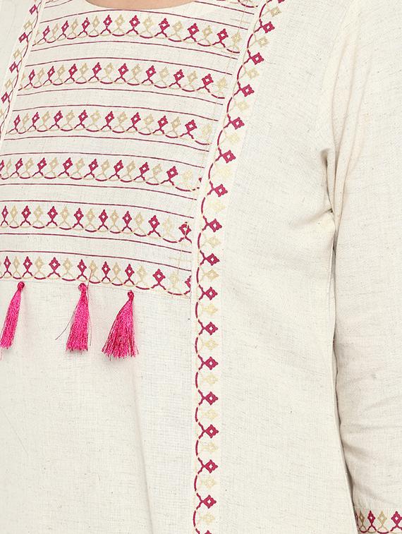 Printed straight kurta - 15737034 - Zoom Image - 4