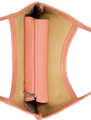pink leatherette (pu) regular tote - 15737051 - Standard Image - 4