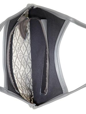grey leatherette (pu) regular tote - 15737054 - Standard Image - 4