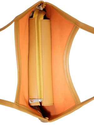 brown leatherette (pu) regular tote - 15737055 - Standard Image - 4