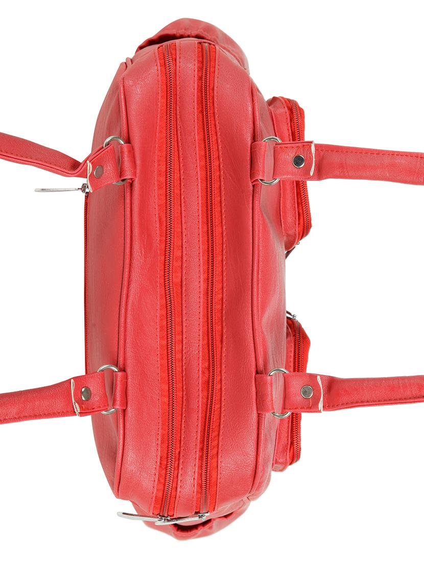 red leatherette (pu) regular handbag - 15737058 - Zoom Image - 4