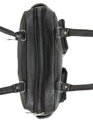 black leatherette (pu) regular handbag - 15737059 - Standard Image - 4