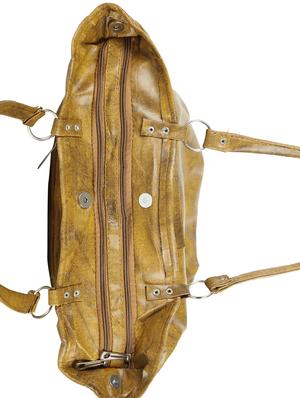 brown leatherette (pu) regular handbag - 15737077 - Standard Image - 4