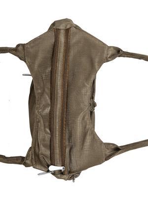 brown leatherette (pu) regular handbag - 15737094 - Standard Image - 4