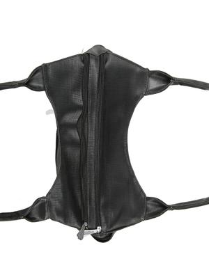 black leatherette (pu) regular handbag - 15737096 - Standard Image - 4