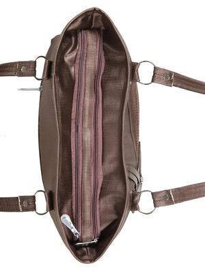 purple leatherette (pu) regular handbag - 15737102 - Standard Image - 4