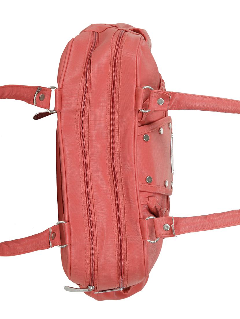 red leatherette (pu) regular handbag - 15737110 - Zoom Image - 4