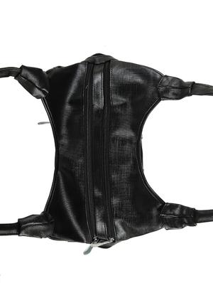 black leatherette (pu) regular handbag - 15737113 - Standard Image - 4