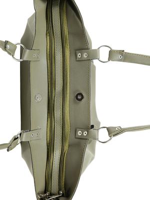 green leatherette (pu) regular handbag - 15737119 - Standard Image - 4