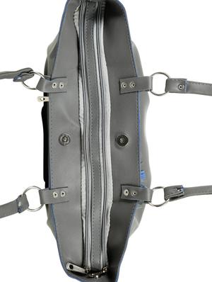 grey leatherette (pu) regular handbag - 15737120 - Standard Image - 4