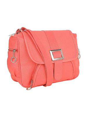 pink leatherette (pu) regular sling bag - 15737263 - Standard Image - 4