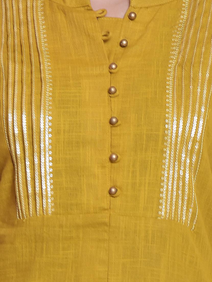 sequin straight kurta - 15737486 - Zoom Image - 4