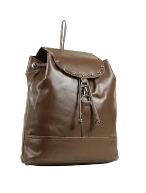 tan leatherette (pu) fashion backpack - 15737520 - Standard Image - 4