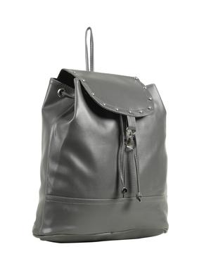 grey leatherette (pu) fashion backpack - 15737521 - Standard Image - 4
