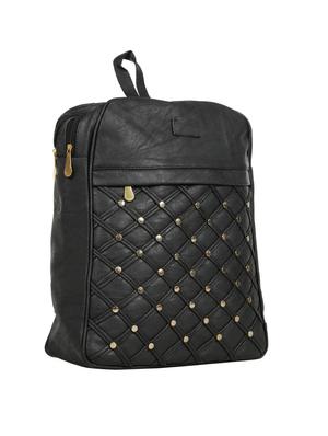 black leatherette (pu) fashion backpack - 15737527 - Standard Image - 4