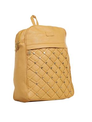 yellow leatherette (pu) fashion backpack - 15737528 - Standard Image - 4