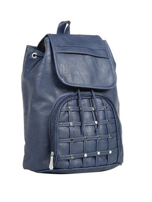blue leatherette (pu) fashion backpack - 15737537 - Standard Image - 4