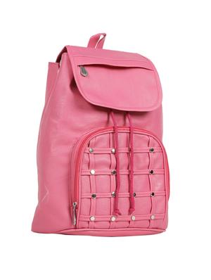 pink leatherette (pu) fashion backpack - 15737538 - Standard Image - 4