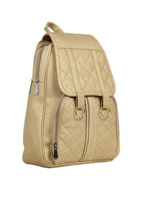 beige leatherette (pu) fashion backpack - 15737541 - Standard Image - 4
