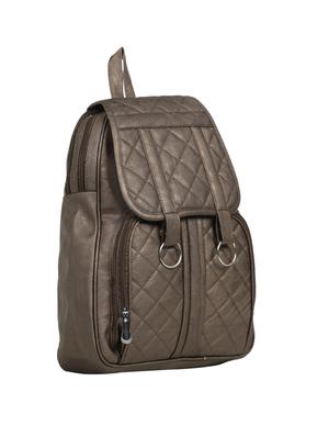 brown leatherette (pu) fashion backpack - 15737544 - Standard Image - 4