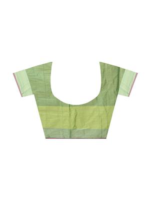 floral chanderi banarasi saree with blouse - 15737552 - Standard Image - 4
