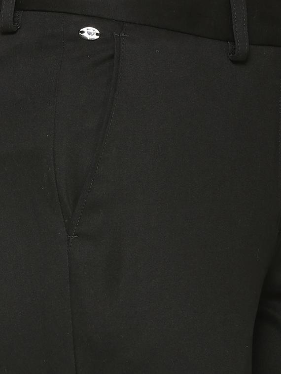 mid waist flat front chinos - 15737577 - Zoom Image - 4