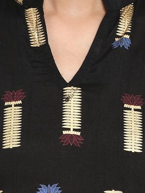 Printed kurta with palazzo set - 15737586 - Standard Image - 4