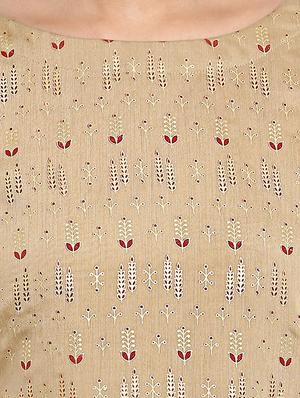 Block printed high-low kurta palazzo set - 15737587 - Standard Image - 4