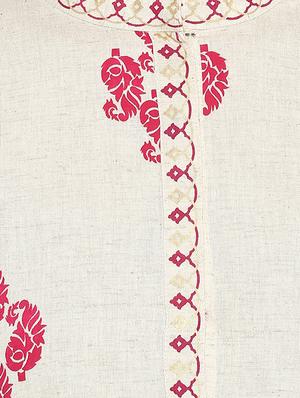 Block printed kurta with palazzo set - 15737594 - Standard Image - 4