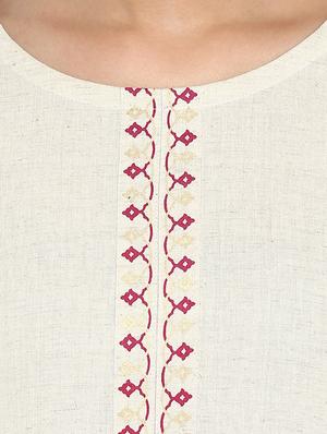 Hand block printed kurta with palazzo set - 15737596 - Standard Image - 4