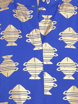 Foil printed kurta with palazzo set - 15737606 - Standard Image - 4