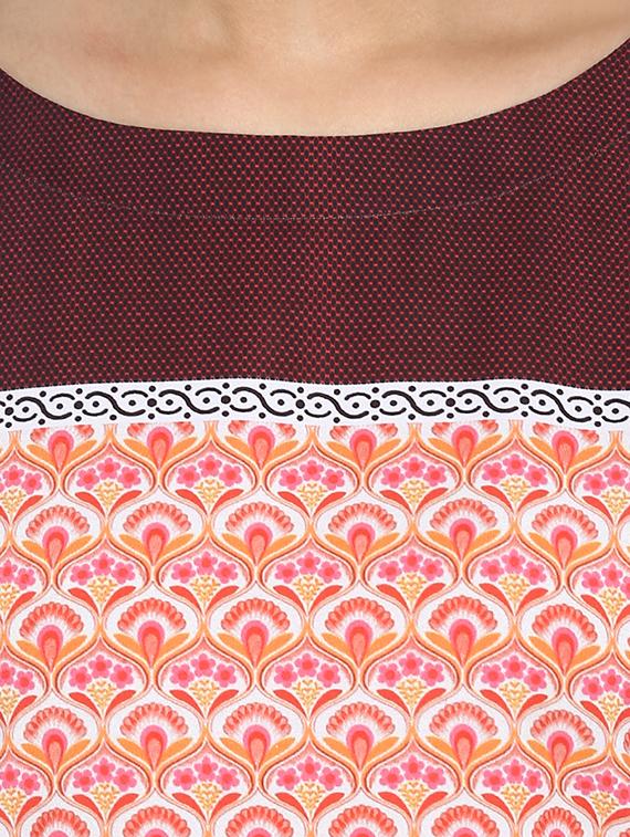 Printed kurta with palazzo set - 15737612 - Zoom Image - 4
